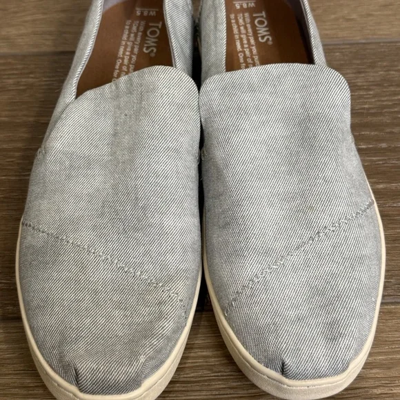TOMS Women's NWT Deconstructed Alpargata Slip-On Casual Shoes, Gray, Size 8.5 - Picture 3 of 11